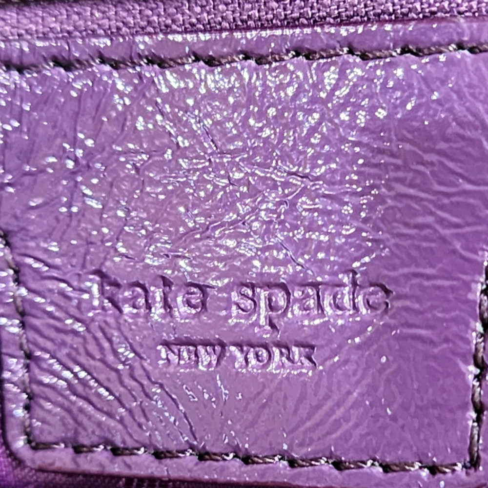 Kate Spade Islington Joanna Amethyst Purple Patent Leather Tote Medium Size - Picture 15 of 16